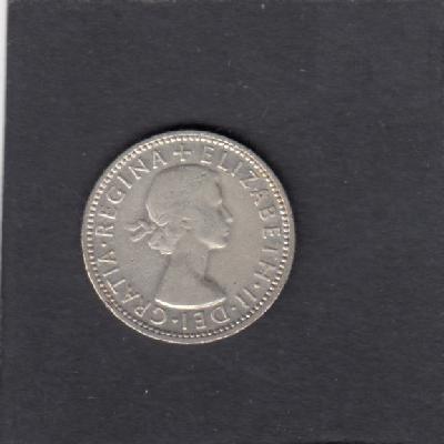 Beschrijving: 1 Shilling ELIZABETH II